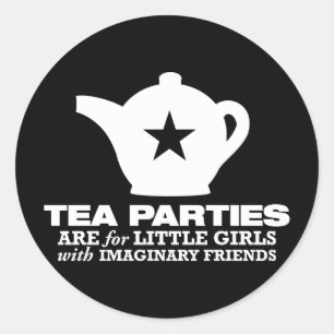 Adesivo tea party - os tea party são para as meninas