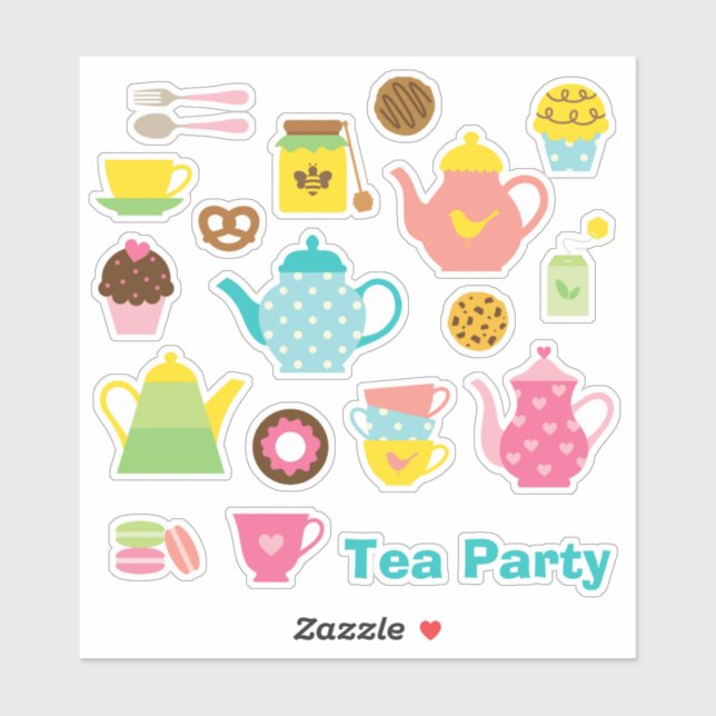Adesivo Tea Party Sticker Set (Folha)