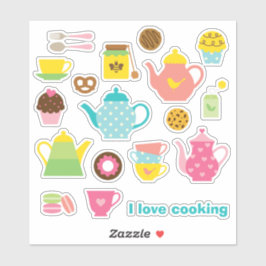 Adesivo Tea Time Sticker Sheet