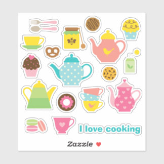 Adesivo Tea Time Sticker Sheet