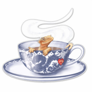 Adesivo Teacup Crested Gecko Sticker