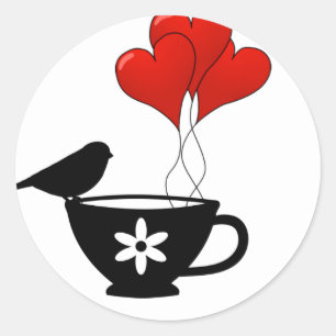 Adesivo Teacup of Hearts
