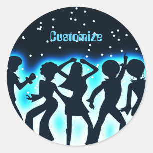 Adesivo Teal do Partido da Dança Retroativa