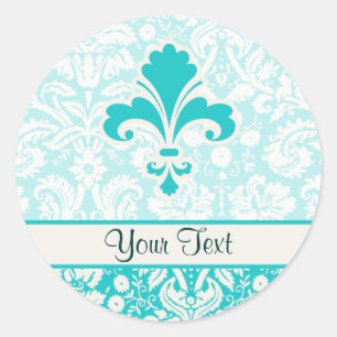 Adesivo Teal Fleur de lis