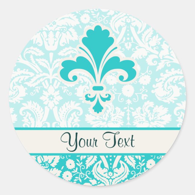 Adesivo Teal Fleur de lis (Frente)