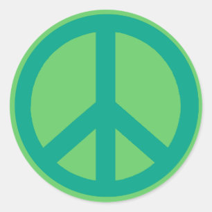 Adesivo Teal Green Peace Sign Products