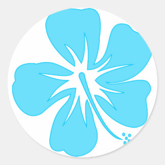 Adesivo Teal Hibiscus