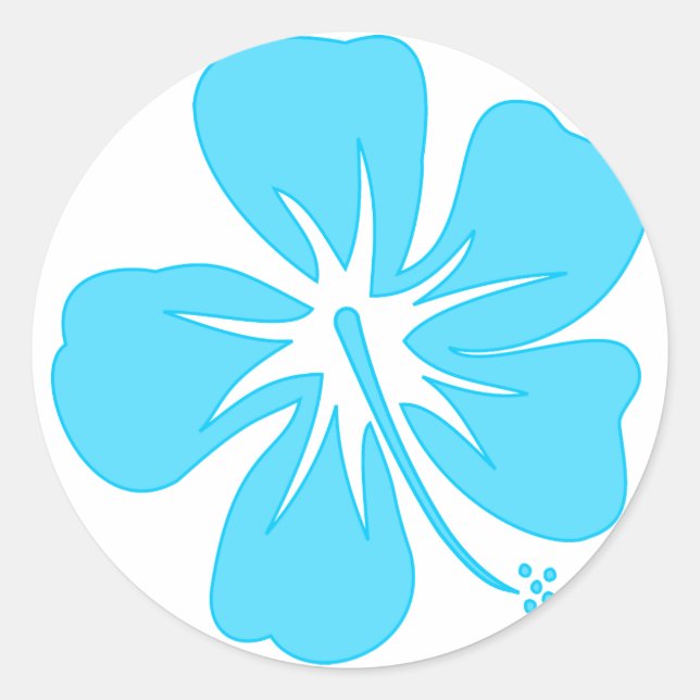 Adesivo Teal Hibiscus (Frente)