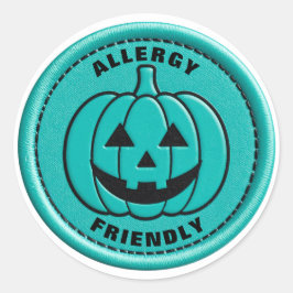 Adesivo Teal Pumpkin Allergy Friendly Non Food Treat Alert