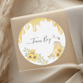 Adesivo Team Boy Bee Sunflower Gênero Voto do Partido Reve