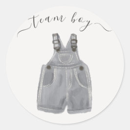 Adesivo Team Boy Ele ou Ela Revela Gênero