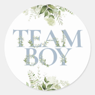 Adesivo Team Boy Greenery Floral Gênero Revenda Voto