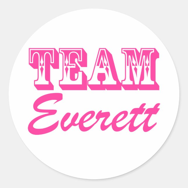 Adesivo Team Everett Stickers (Frente)