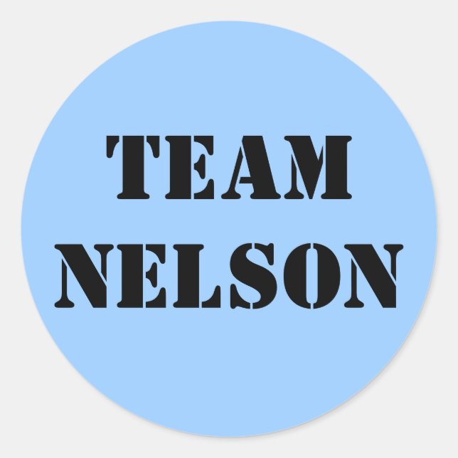 ADESIVO TEAM NELSON (Frente)
