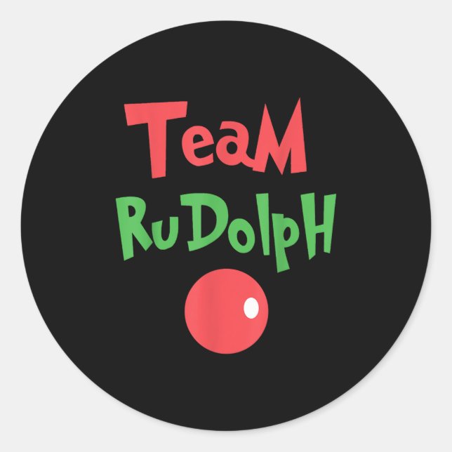 Adesivo Team Rudolph - Rudolph The Red Nose Reindeer  (Frente)
