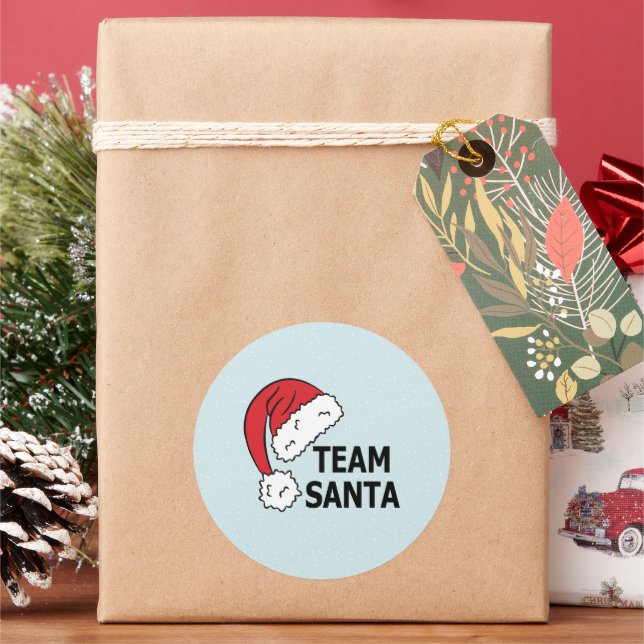 Adesivo Team Santa , Christmas Gift  (Feriado)
