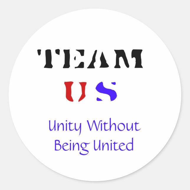 Adesivo TEAM US Sticker (Frente)
