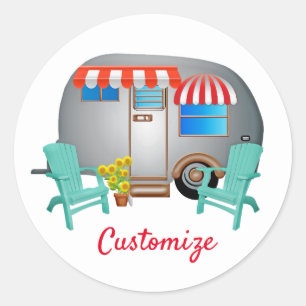 Adesivo Teardrop Caravan Camper Thunder_Cove