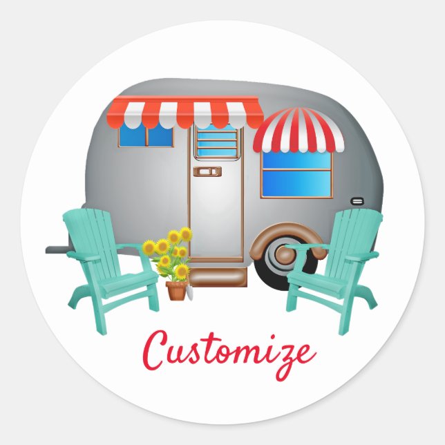 Adesivo Teardrop Caravan Camper Thunder_Cove (Frente)