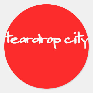 Adesivo teardrop city SKATEBOARD ロゴステッカー