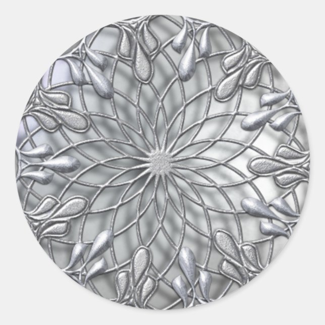 Adesivo Teardrop Jeweled Silver Sticker (Frente)