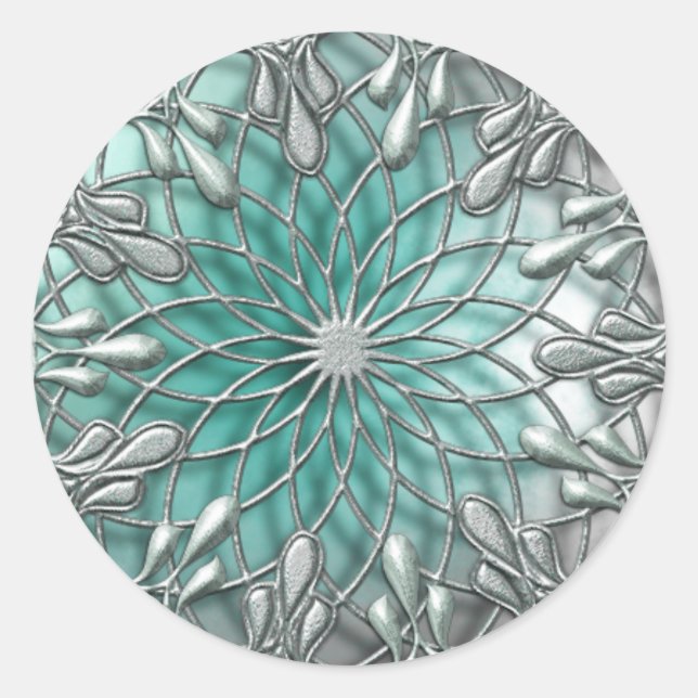 Adesivo Teardrop Jeweled Silver/Teto Sticker (Frente)