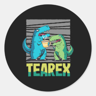 Adesivo Tearex Tea Drinker Dinosaur Tyrannosaurus TeaRex