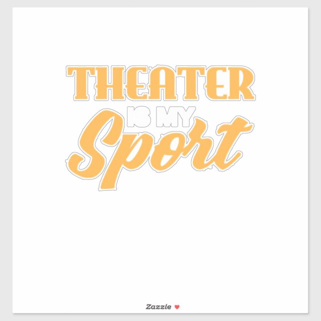 Adesivo Teatro É Meu Esporte (Folha)