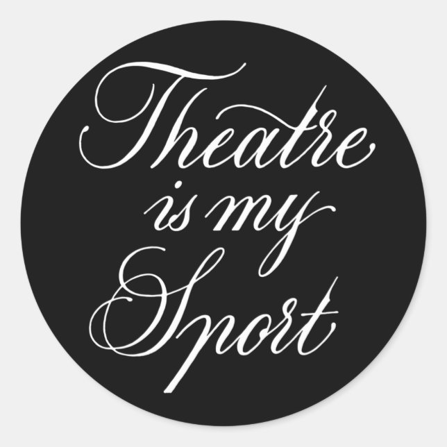 Adesivo Teatro É Meu Esporte (Frente)