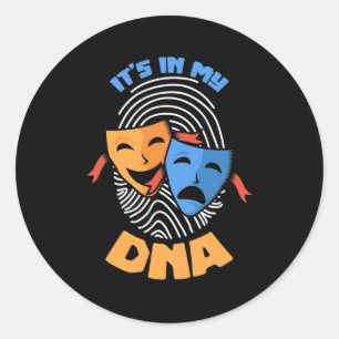 Adesivo Teatro Está No Meu Dna