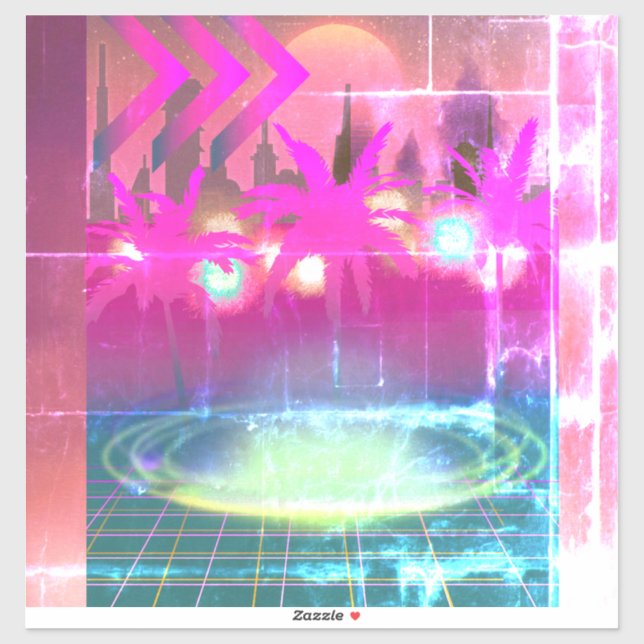 Adesivo Techno City  (Folha)