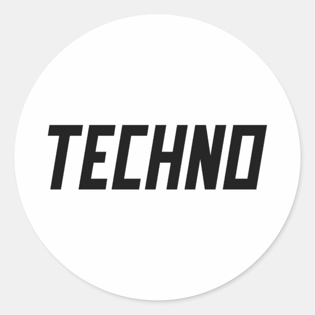 Adesivo TECHNO Music (Frente)