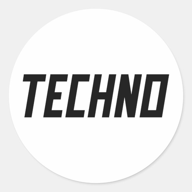 Adesivo TECHNO Music (Frente)