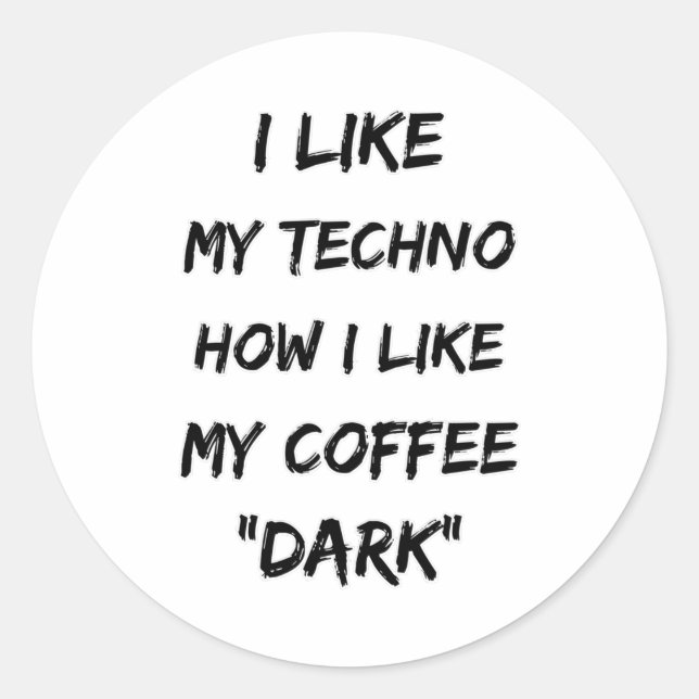 Adesivo Techno Music Rave DJ Eletro Festival Gift (Frente)