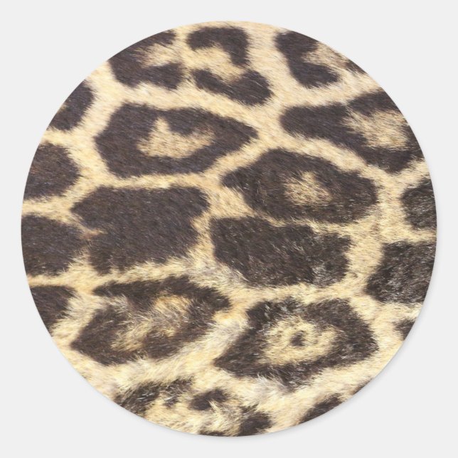 Adesivo Tecido de Manchas de Pelo de Leopardo (Frente)