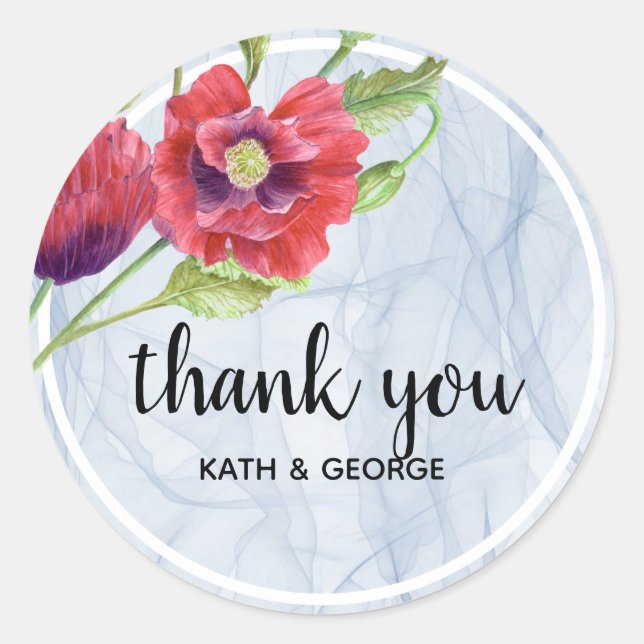 Adesivo Tecido de Organização Transparente Floral (Frente)