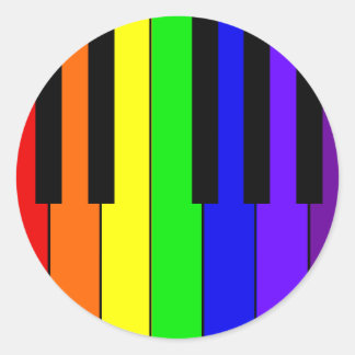 Adesivo Teclado arco-íris