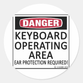 Adesivo Teclado de área operacional