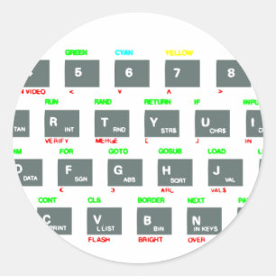 Adesivo Teclas do teclado do espectro ZX Sinclair