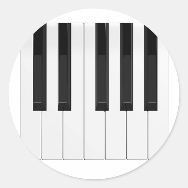 Adesivo Teclas do teclado/piano: (Frente)