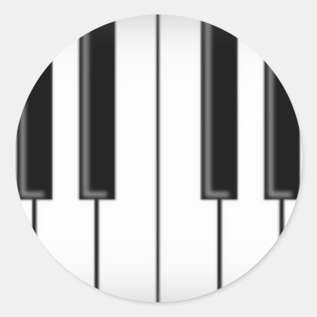 Adesivo Teclas do teclado/piano: (Frente)