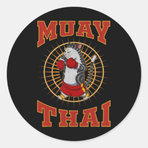 Adesivo Técnica de lutador de Muay Thai Tailândia Punho An