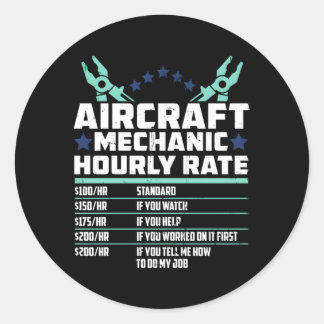 Adesivo Técnico de avião mecânico de Engenheiro