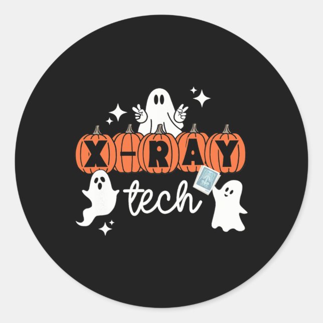 Adesivo Técnico de Halloween Xray Tech Pumpkin (Frente)