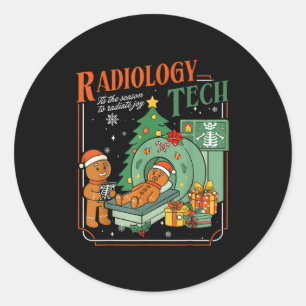 Adesivo Técnico de Radiologia de Natal Engraçado Homem de 