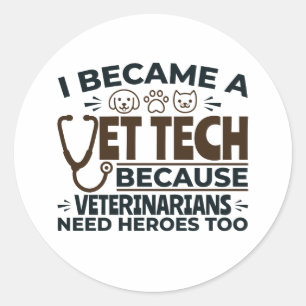 Adesivo Técnico Veterinário Porque Veterinários Também Pre
