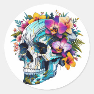 Adesivo Tecno-Bloom Skull