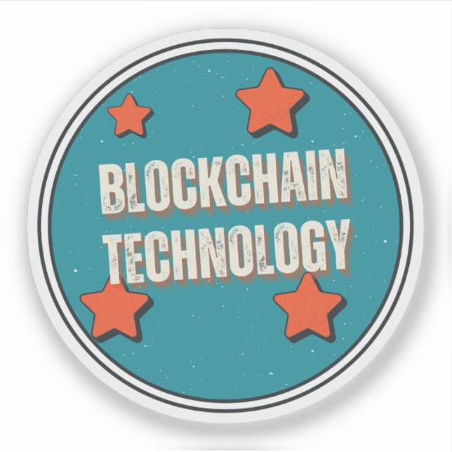 Adesivo Tecnologia Blockchain (Frente)