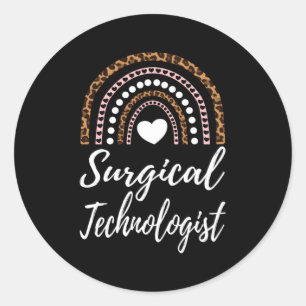 Adesivo Tecnologia Cirúrgica Leopard Rainbow Surgical Tech