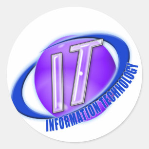 ADESIVO TECNOLOGIA DE INFORMAÇÃO DO LOGOTIPO DE TI ORB/SWO